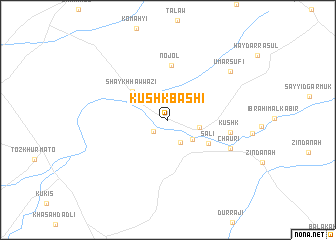 map of Kūshk Bāshī