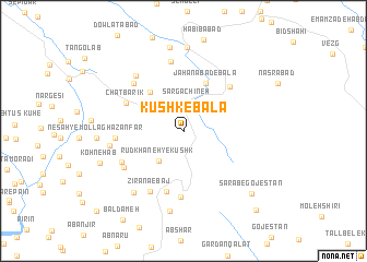 map of Kūshk-e Bālā