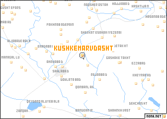 map of Kūshk-e Marv Dasht