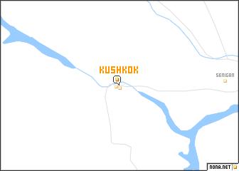 map of Kūshkok