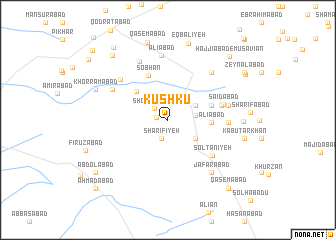 map of Kūshkū