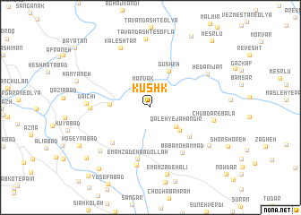 map of Kūshk