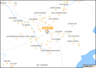 map of Kūshk