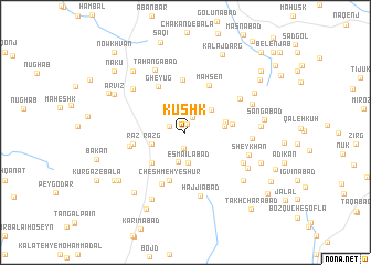 map of Kūshk