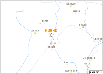 map of Kūshk