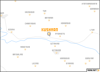 map of Kushman