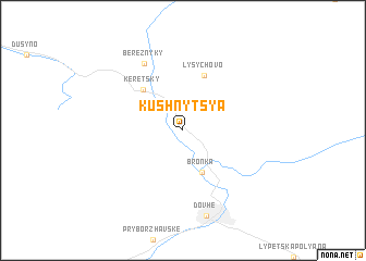map of Kushnytsya