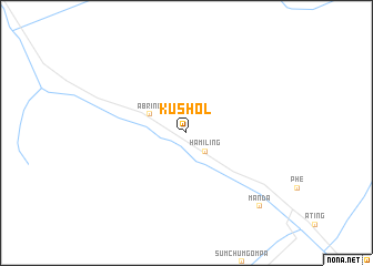 map of Kushol