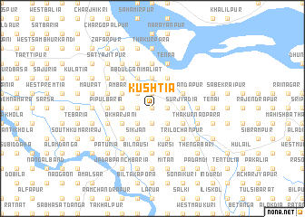 map of Kushtia