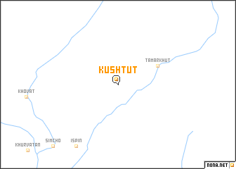 map of Kŭshtut