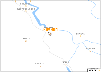 map of Kushun