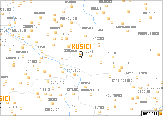 map of Kušići