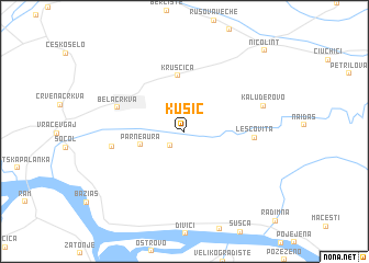 map of Kusić