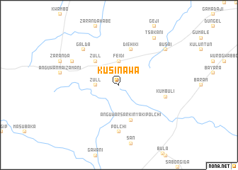 map of Kusinawa