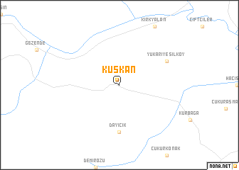 map of Kuskan