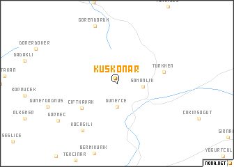 map of Kuşkonar