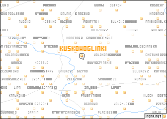 map of Kuskowo Glinki