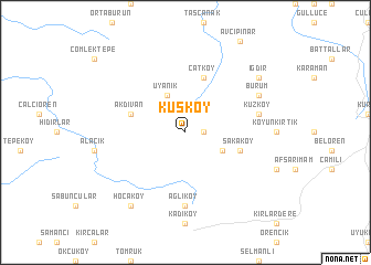 map of Kuşköy