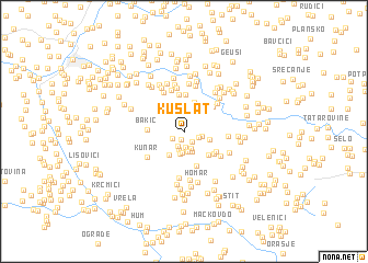 map of Kušlat