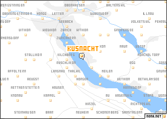 map of Küsnacht