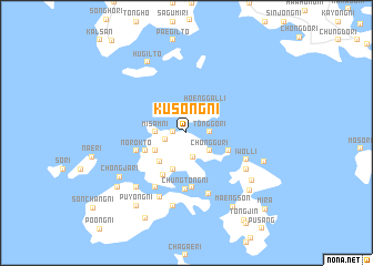 map of Kusŏng-ni