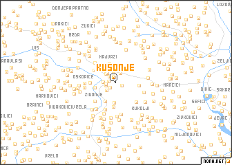 map of Kusonje