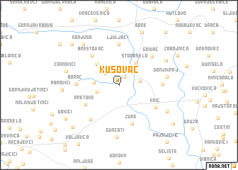 map of Kusovac