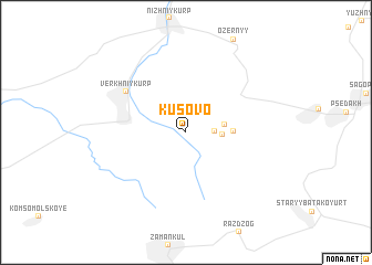 map of Kusovo