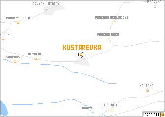 map of Kustarëvka