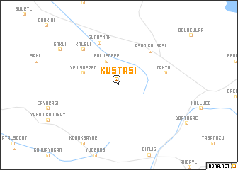 map of Kuştaşı