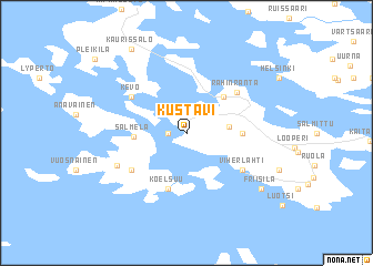 map of Kustavi