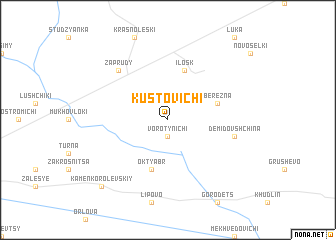 map of Kustovichi