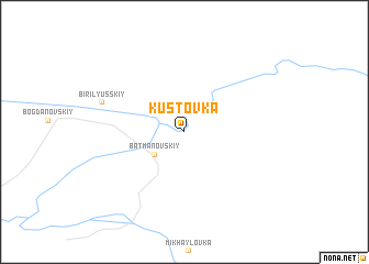 map of Kustovka