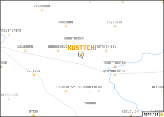 map of Kustychi