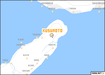 map of Kusumoto