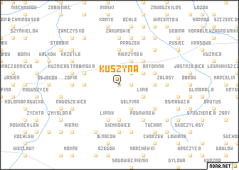 map of Kuszyna