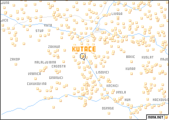 map of Kutače