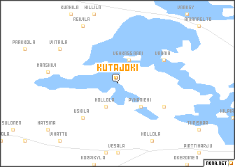 map of Kutajoki