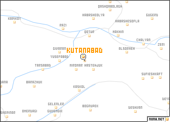 map of Kūtānābād