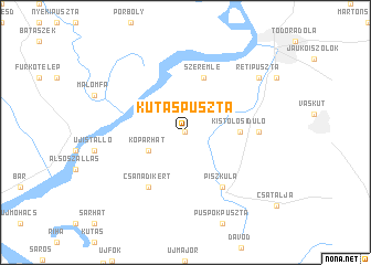 map of Kutaspuszta