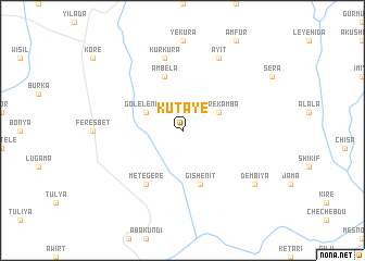 map of Kutayē