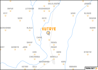 map of Kʼutʼayē