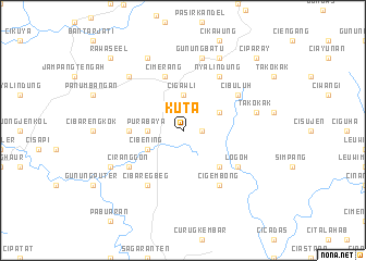 map of Kuta