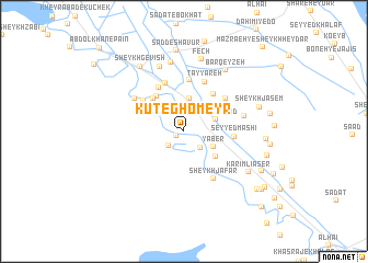 map of Kūt-e Ghomeyr