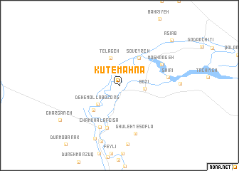 map of Kūt-e Mahnā