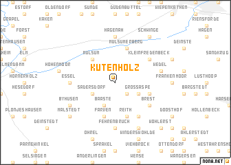 map of Kutenholz