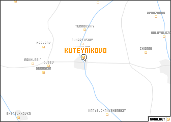 map of Kuteynikovo