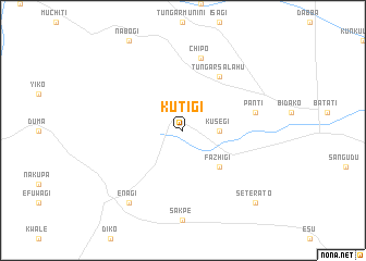 map of Kutigi