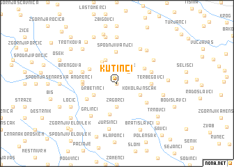 map of Kutinci