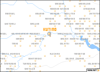 map of Kŭtino